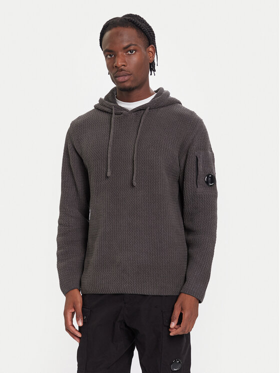 C.P. Company C.P. Company Svetr 19CMKN018A005558G Šedá Relaxed Fit