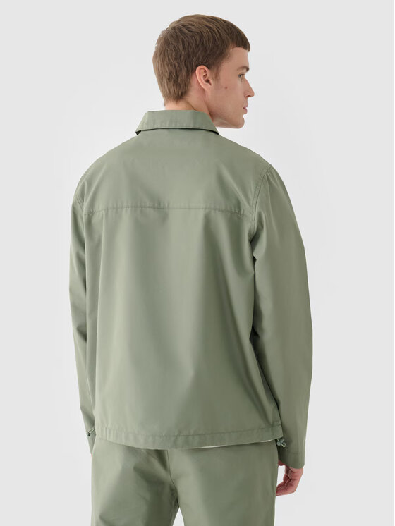 4F 4F Bunda pro přechodné období 4FRSS24TTJAM0887-44S Zelená Regular Fit