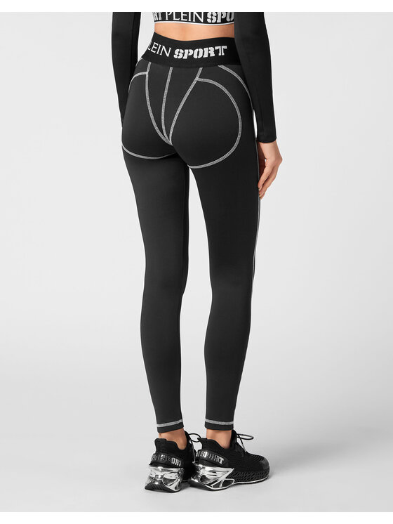 Plein Sport Plein Sport Legginsy 14231 Czarny Active Fit