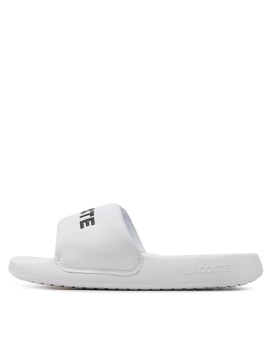 Lacoste Lacoste Şlapi Serve Slide 1.0 747CFA0032 Alb