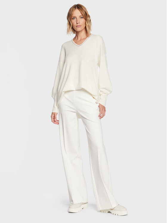 Fabiana Filippi Fabiana Filippi Sveter MAD222W028 Écru Relaxed Fit
