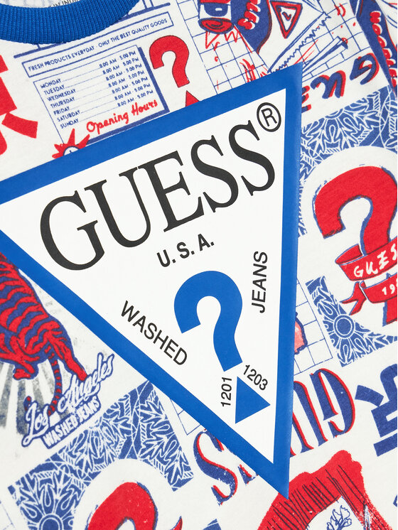 Guess Guess T-krekls L4YI04 K8HM3 Daudzkrāsains Regular Fit