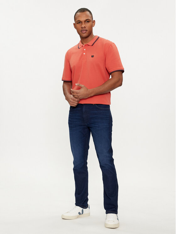 Wrangler Wrangler Jeansy Larston 112350845 Granatowy Slim Fit