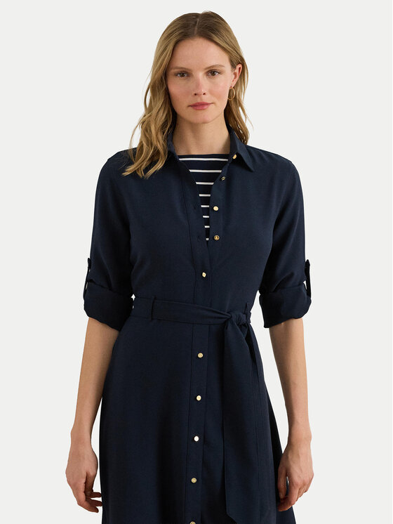 LAUREN RALPH LAUREN LAUREN RALPH LAUREN Košeľové šaty 200980920001 Tmavomodrá Regular Fit