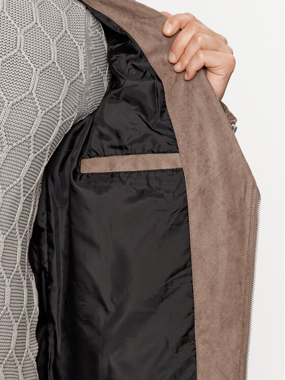 Jack&Jones Jack&Jones Geacă din imitație de piele 12236853 Maro Regular Fit