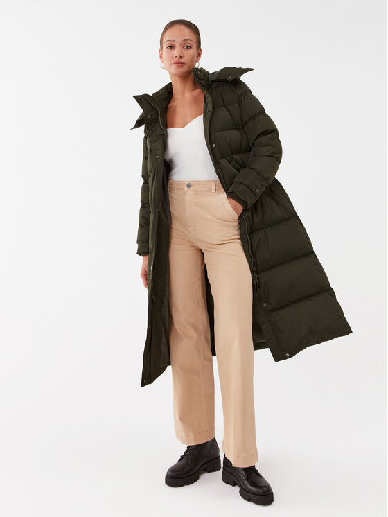 Guess Guess Vatovaná bunda W3BL41 WFSW2 Kaki Regular Fit