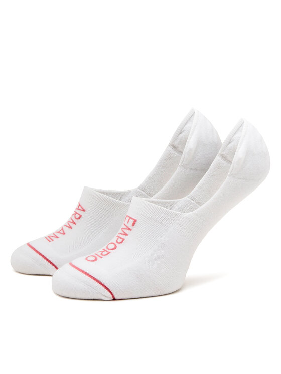 Emporio Armani Emporio Armani 2er-Set Damen Sneakersocken 292315 4R227 00010 Weiß