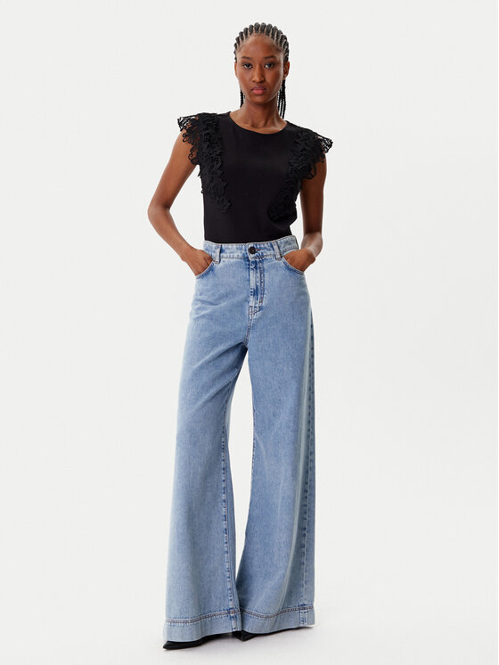 Morgan Morgan Blusa 252-DFLOWER Nero Regular Fit