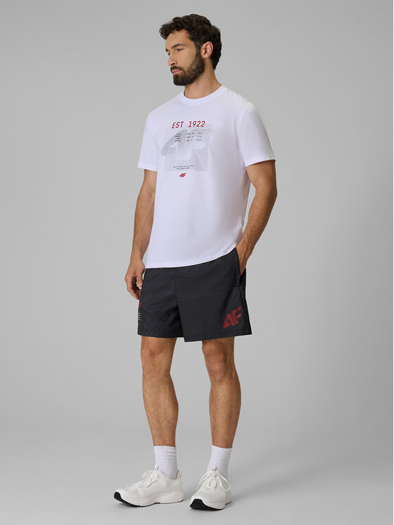 4F 4F T-Shirt AQUA FORCE Biały Regular Fit