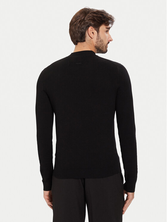 HUGO HUGO Пуловер San Marc 50546856 Черен Slim Fit