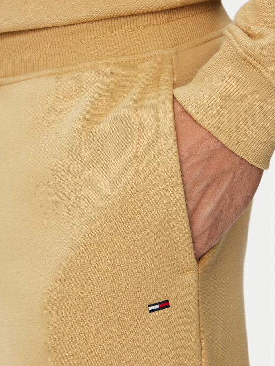Tommy Jeans Tommy Jeans Sportinės kelnės Flag DM0DM20473 Smėlio Slim Fit