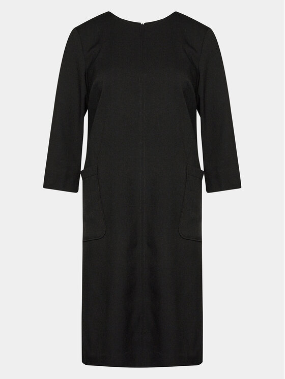Tatuum Tatuum Kleid für den Alltag Skapi T2320.193 Schwarz Regular Fit