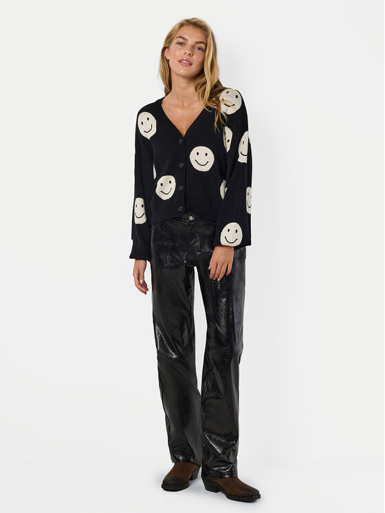 Noisy May Noisy May Pantaloni in similpelle Kane 27031820 Nero Regular Fit