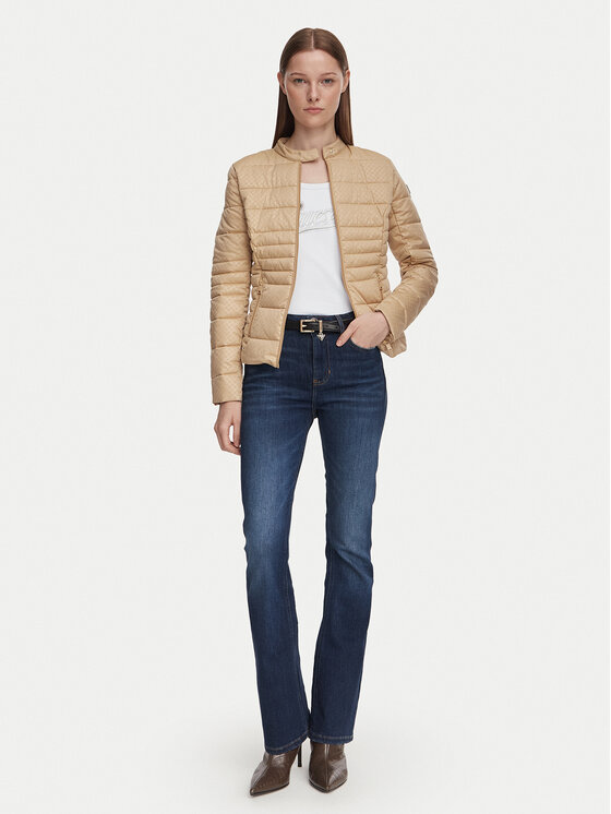 Guess Guess Prehodna jakna W6YL16 W2891 Bež Slim Fit