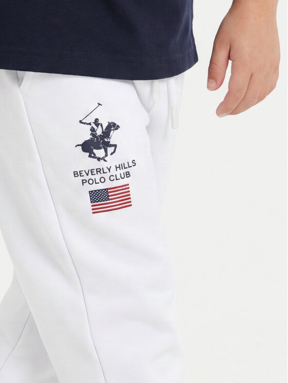 Beverly Hills Polo Club Beverly Hills Polo Club Melegítő alsó P-SS26B-TF0033K Fehér Regular Fit