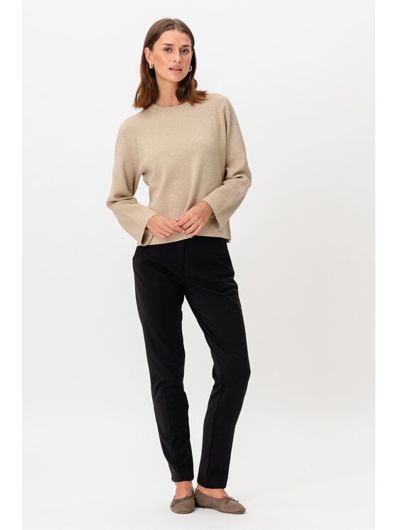 TeeShoppen TeeShoppen Spodnie garniturowe 'Perform Collection' Czarny Regular Fit