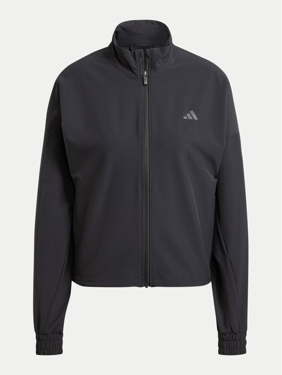 adidas adidas Športna jopa Pacer All Gym Tonal 3-Stripes IW8167 Črna Regular Fit