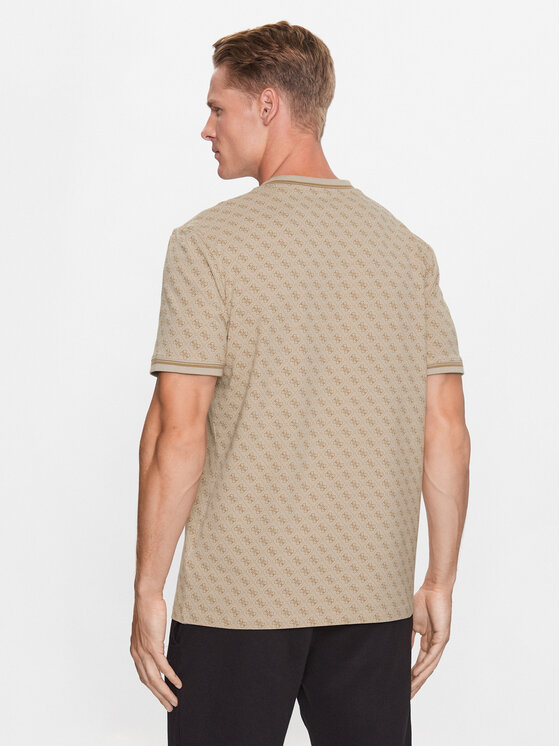 Guess Guess Тишърт Marshall Z2YI05 J1314 Бежов Regular Fit