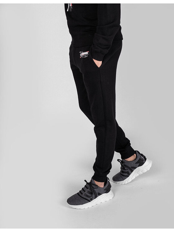 Les Hommes Les Hommes Παντελόνι υφασμάτινο LJJ111-782P | Jogger Pants Μαύρο Regular Fit