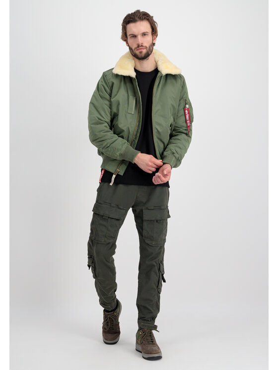 Alpha Industries Alpha Industries Kurtka bomber Injector III Bomber Jacket Zielony Slim Fit