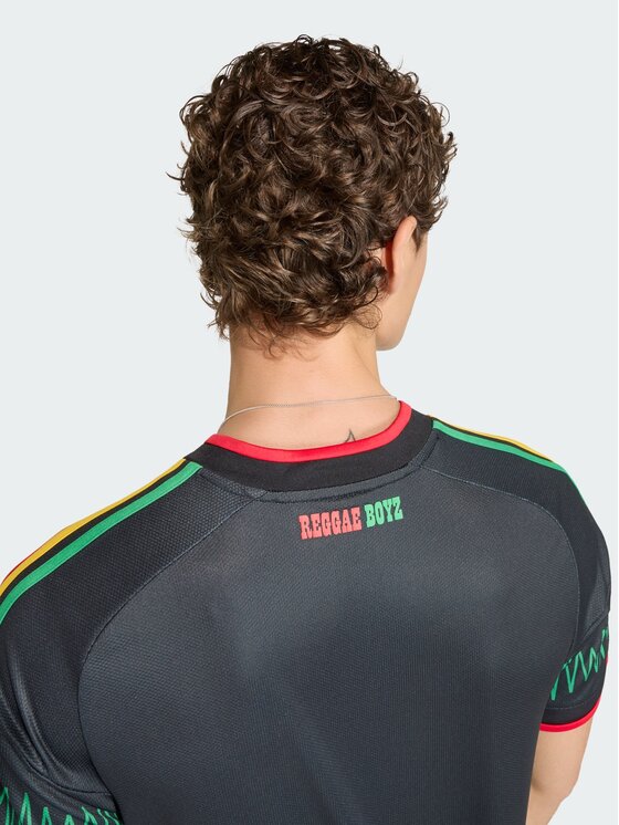 adidas adidas Koszulka techniczna Jamaica 26 x Bob Marley Away Jersey Czarny Slim Fit