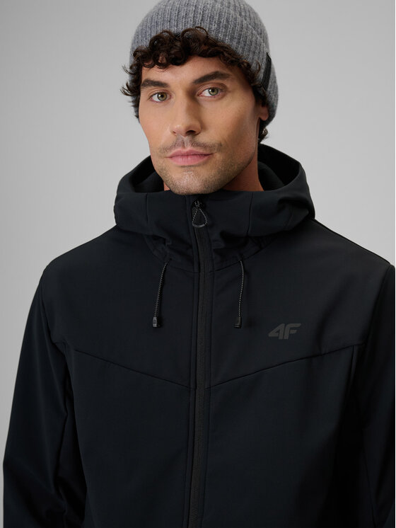4F 4F Kurtka przejściowa URBAN COMMUTER Czarny Regular Fit