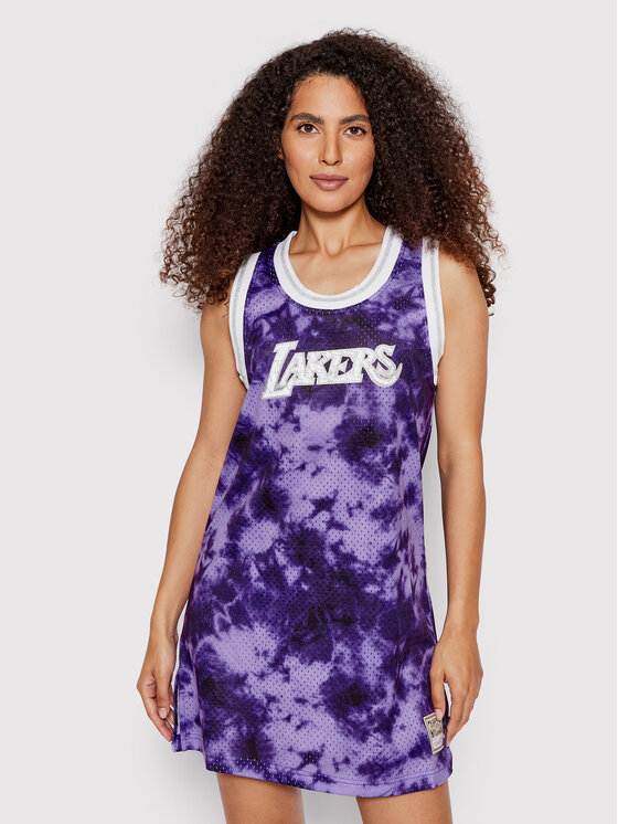 Mitchell & Ness Mitchell & Ness Každodenní šaty TDRSLF19018 Fialová Regular Fit