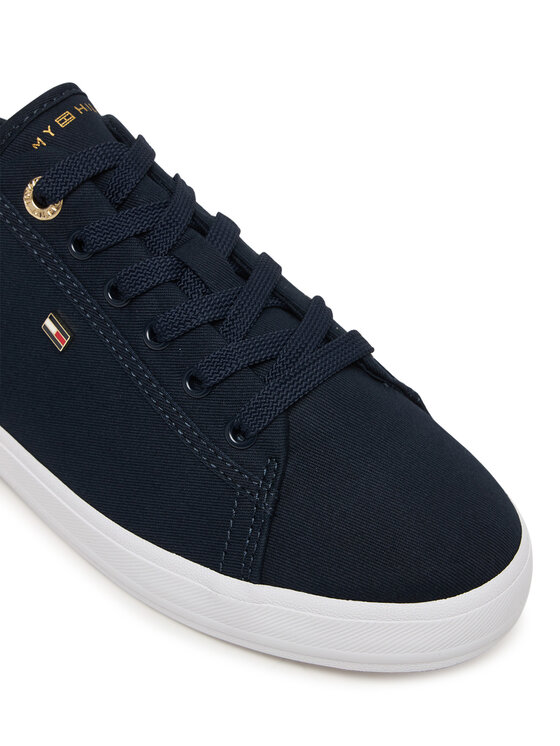 Tommy Hilfiger Tommy Hilfiger Sneakersy Th Foxing Sneaker Canvas FW0FW09170 Granatowy