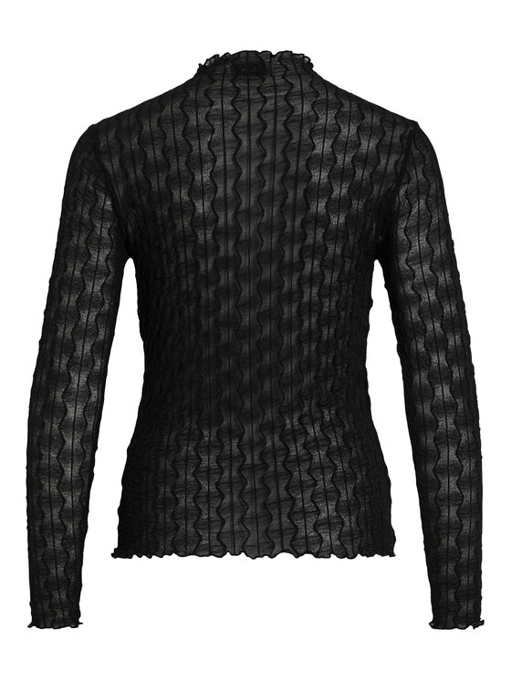 Vila Vila Bluse 14088387 Schwarz Slim Fit