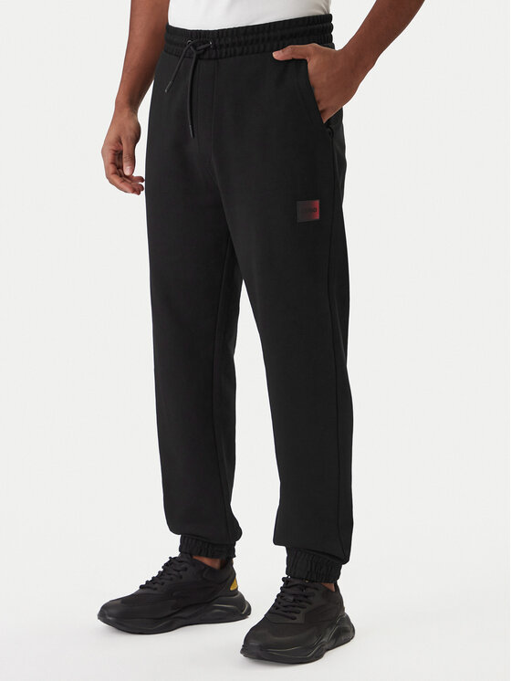 HUGO HUGO Spodnji del trenirke Danopan 50553146 Črna Relaxed Fit