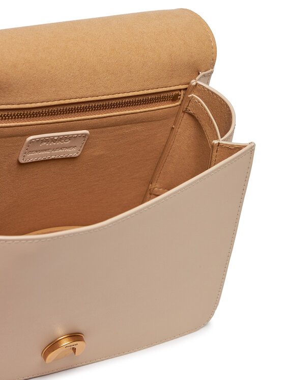 PINKO PINKO Kabelka Lowe One Top Handle Classic Light Béžová