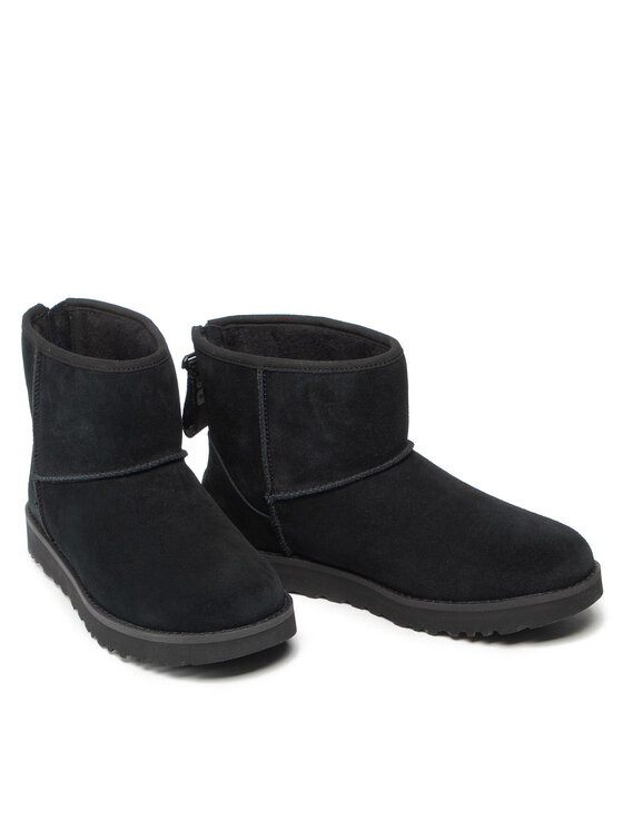 Ugg Ugg Μπότες Χιονιού W Classic Mini Logo Zip 1122671 Μαύρο