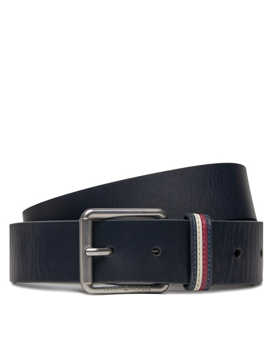 Tommy Hilfiger Pánsky opasok Casual Seasonal 3.5 AM0AM12168 Modrá