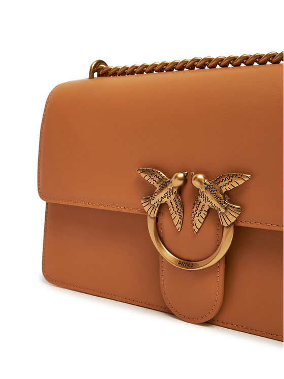PINKO PINKO Geantă Love One Classic Dc PE 25 PCPL 100941 A0F1 Maro