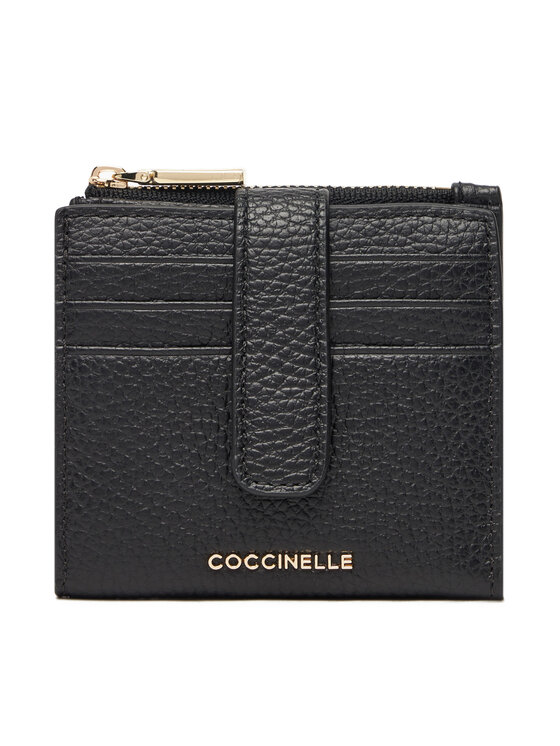 Coccinelle Coccinelle Väike naiste rahakott MW5 Metallic Soft E2 MW5 11 F7 01 Must