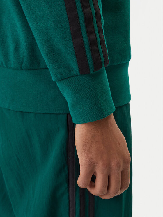 adidas adidas Pulóver Essentials 3-Stripes JE6306 Zöld Regular Fit