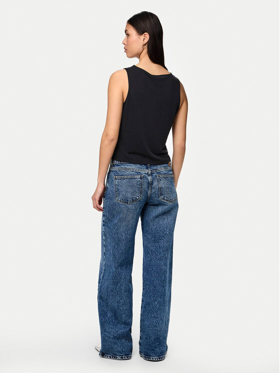 Pieces Pieces Top Anora 17149200 Črna Regular Fit