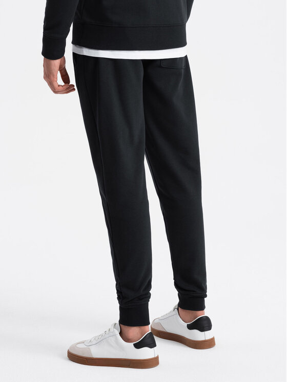 Ombre Ombre Joggers kalhoty OM-PABS-0174 Černá Regular Fit