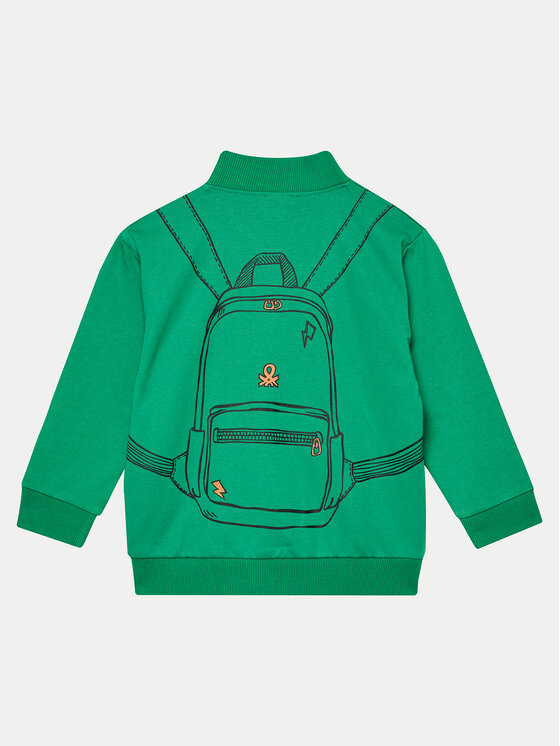 United Colors Of Benetton United Colors Of Benetton Majica dugih rukava 330SG5038 Zelena Regular Fit