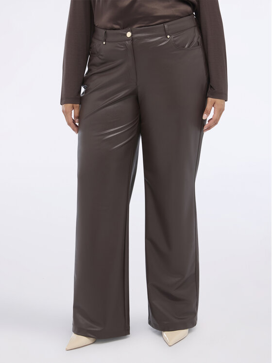 Fiorella Rubino Fiorella Rubino Pantaloni di tessuto P315L002229N022 Marrone Regular Fit