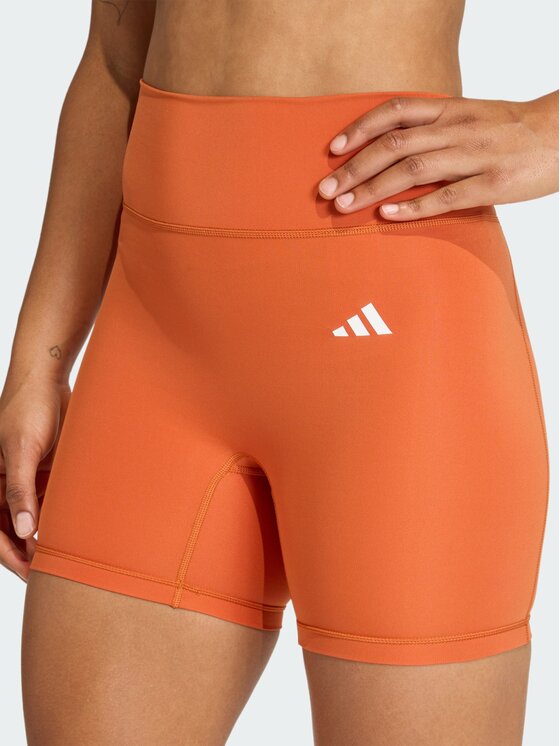 adidas adidas Szorty sportowe Optime Essentials Pomarańczowy Fitted Fit