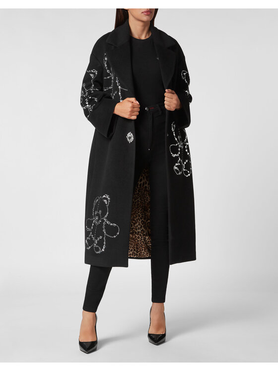 PHILIPP PLEIN PHILIPP PLEIN Cappotto invernale 1861 Nero Loose Fit