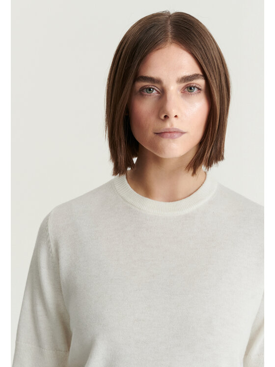 TATUUM TATUUM Sweter MERIO Kremowy Classic Fit