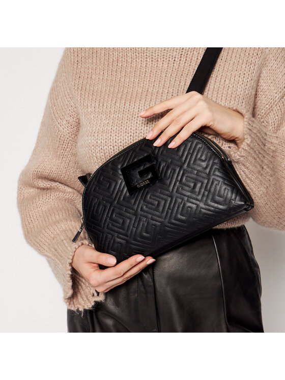 Guess Guess Handtasche Janay (QG) Mini HWQG77 38690 Schwarz