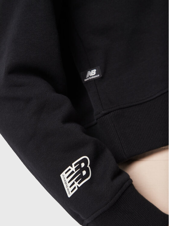 New Balance New Balance Majica dugih rukava WT23512 Crna Relaxed Fit
