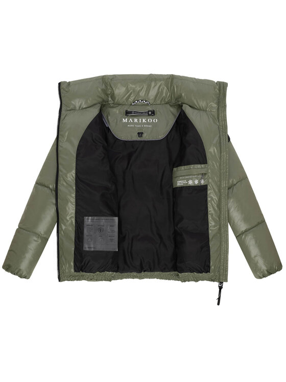 Marikoo Marikoo Kurtka zimowa Hazalee Zielony Regular Fit