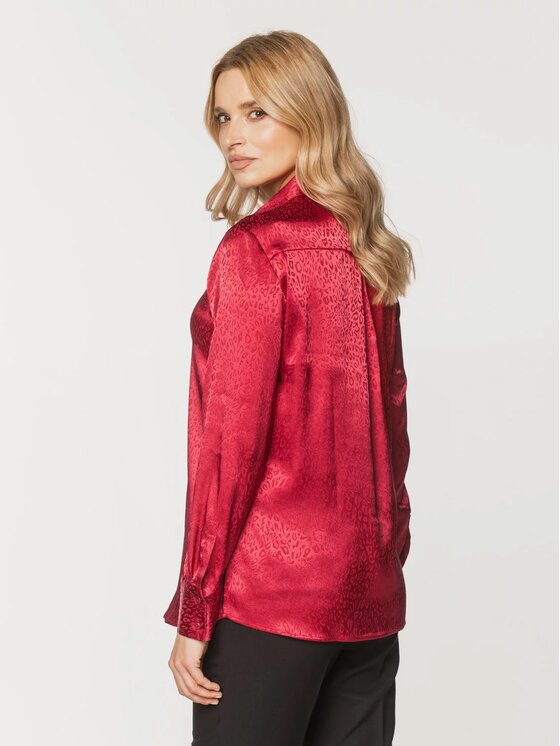 Willsoor Willsoor Bluzka 61430 Czerwony Regular Fit