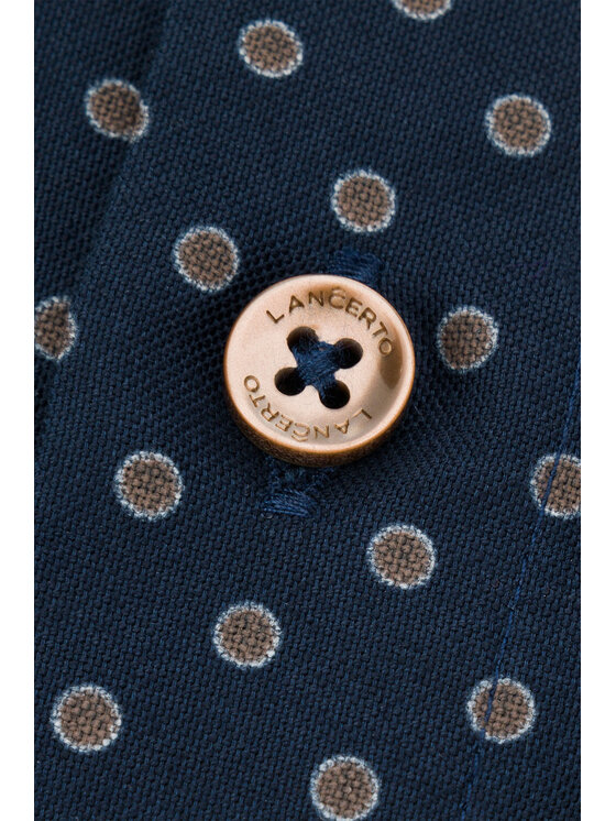 Lancerto Lancerto Koszula Caren KO073123000004 Granatowy Slim Fit