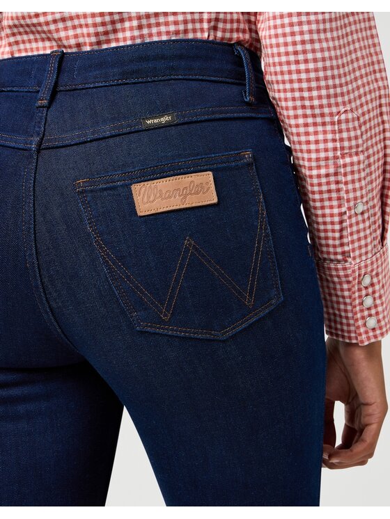 Wrangler Wrangler Jeansy Fierce Flare 112364737 Granatowy Flare Fit