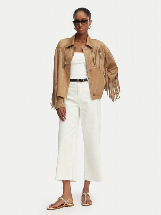 Guess Guess Jakna od imitacije kože W6GL45 W2466 Svijetlo smeđa Regular Fit